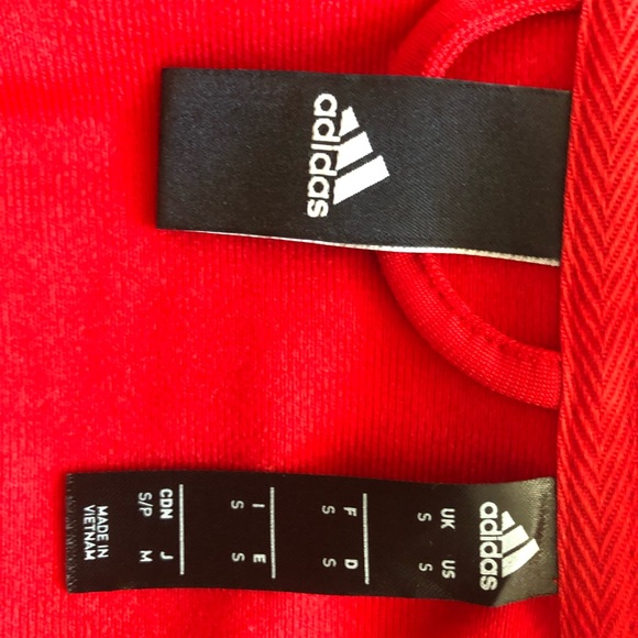 Adidas Men’s Red Track Jacket Size Small - Picture 3 of 5